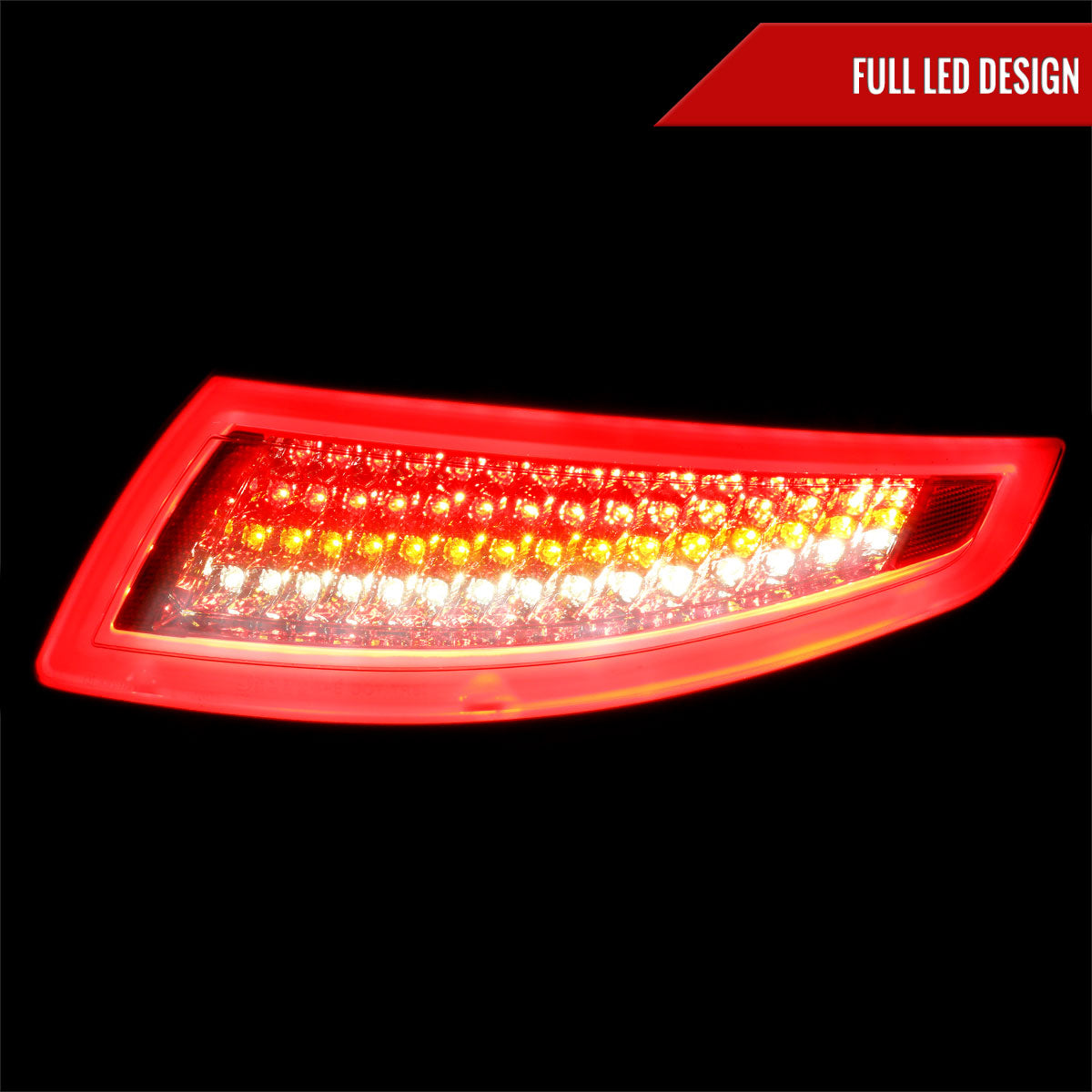 2005-2008 Porsche 911 997 Carrera / 2007-2009 911 997 GT3 LED Tail Lights (Chrome Housing/Smoked Lens)