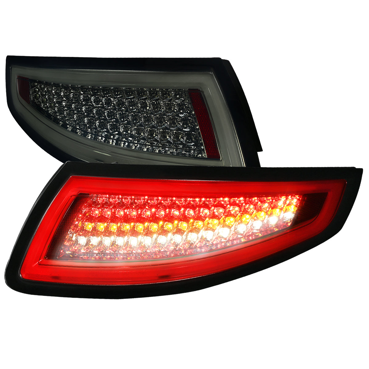 2005-2008 Porsche 911 997 Carrera / 2007-2009 911 997 GT3 LED Tail Lights (Chrome Housing/Smoked Lens)