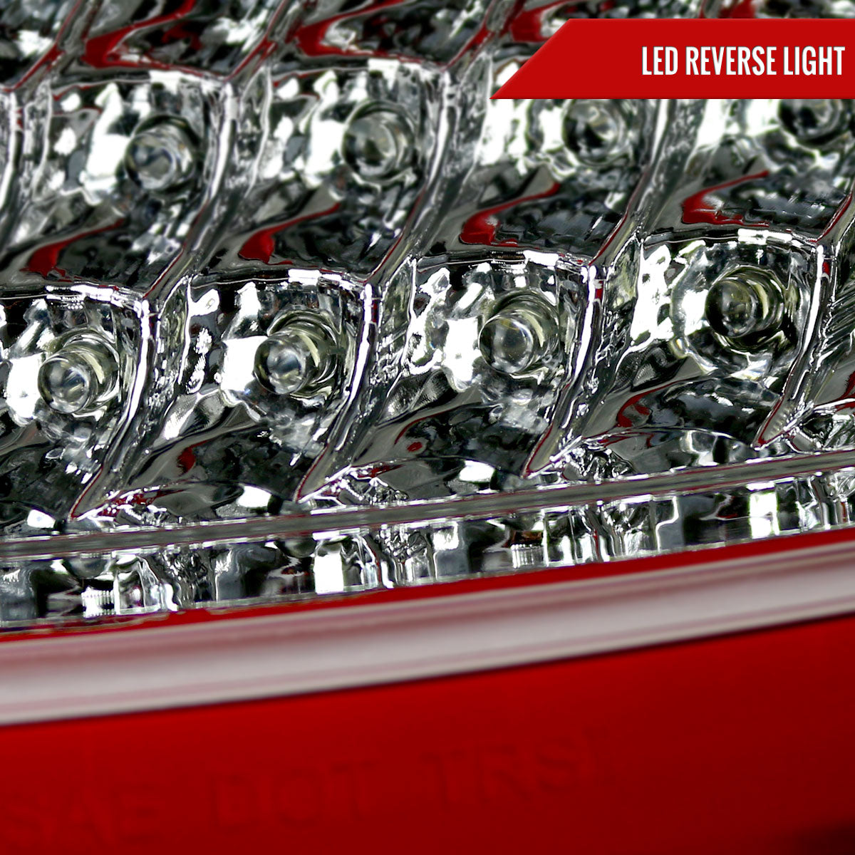 2005-2008 Porsche 911 997 Carrera / 2007-2009 911 997 GT3 LED Tail Lights (Chrome Housing/Red Lens)