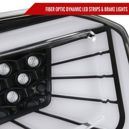 2018-2022 Honda Accord Sedan SQ2 LED Sequential Signal Tail Lights (Matte Black Housing/Clear Lens)