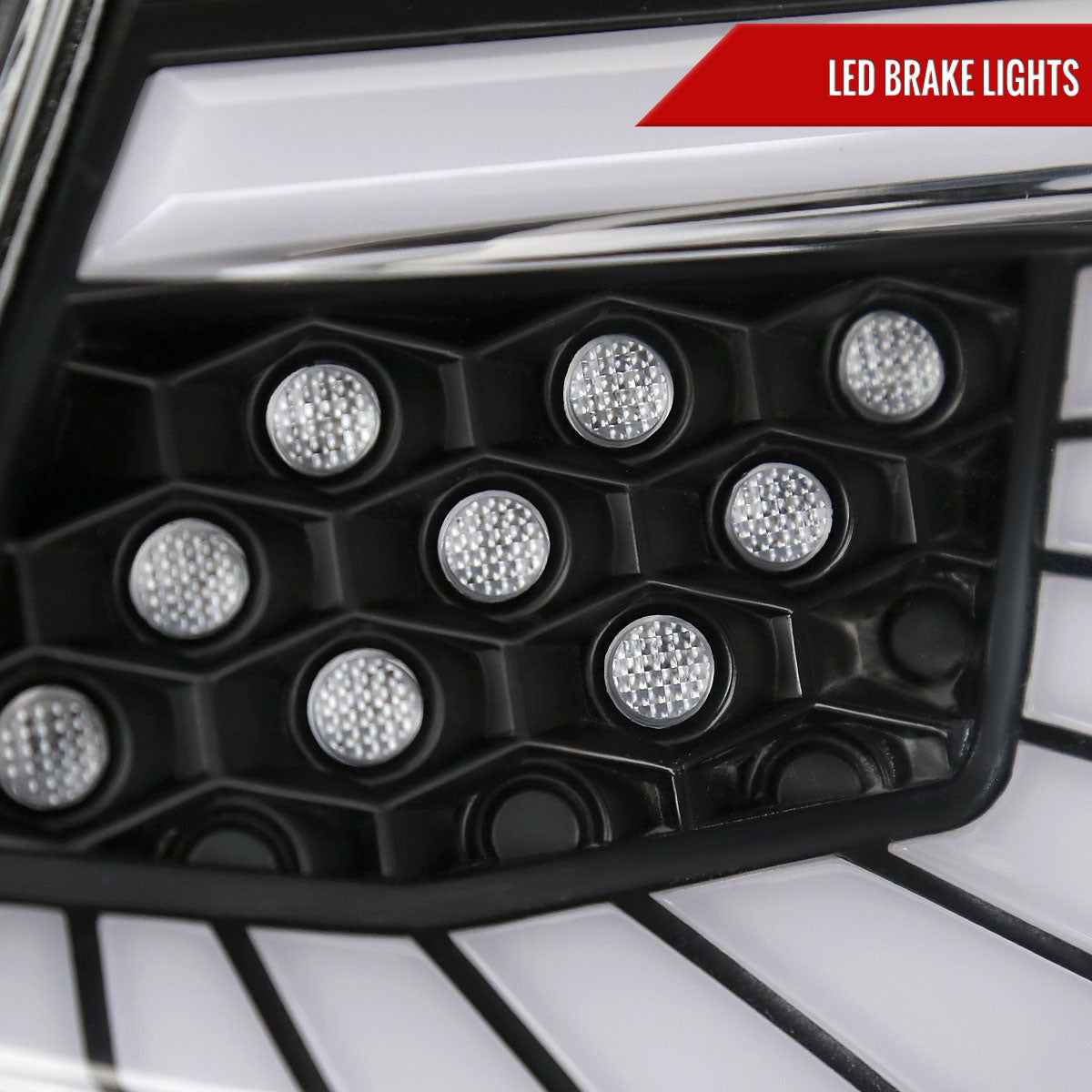 2018-2022 Honda Accord Sedan SQ2 LED Sequential Signal Tail Lights (Matte Black Housing/Clear Lens)