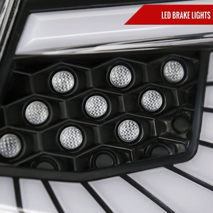 2018-2022 Honda Accord Sedan SQ2 LED Sequential Signal Tail Lights (Matte Black Housing/Clear Lens)