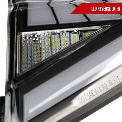 2018-2022 Honda Accord Sedan SQ2 LED Sequential Signal Tail Lights (Matte Black Housing/Clear Lens)