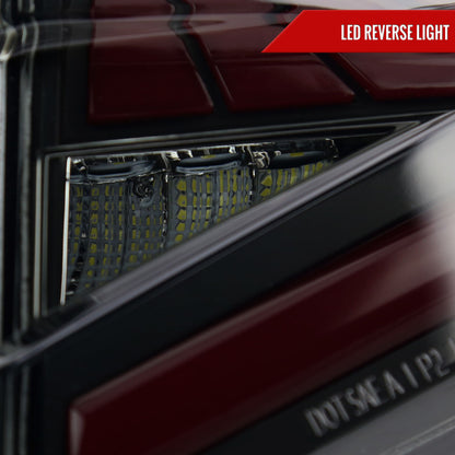 2018-2022 Honda Accord Sedan SQ2 Red LED Sequential Signal Tail Lights (Matte Black Housing/Smoked Lens)