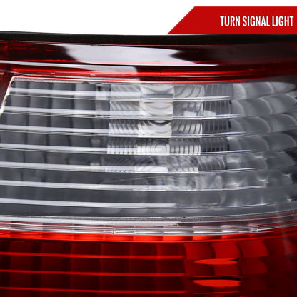 1998-2000 Honda Accord Sedan Red/Clear Tail Lights