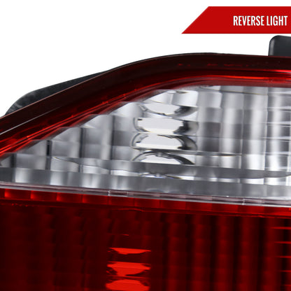 1998-2000 Honda Accord Sedan Red/Clear Tail Lights
