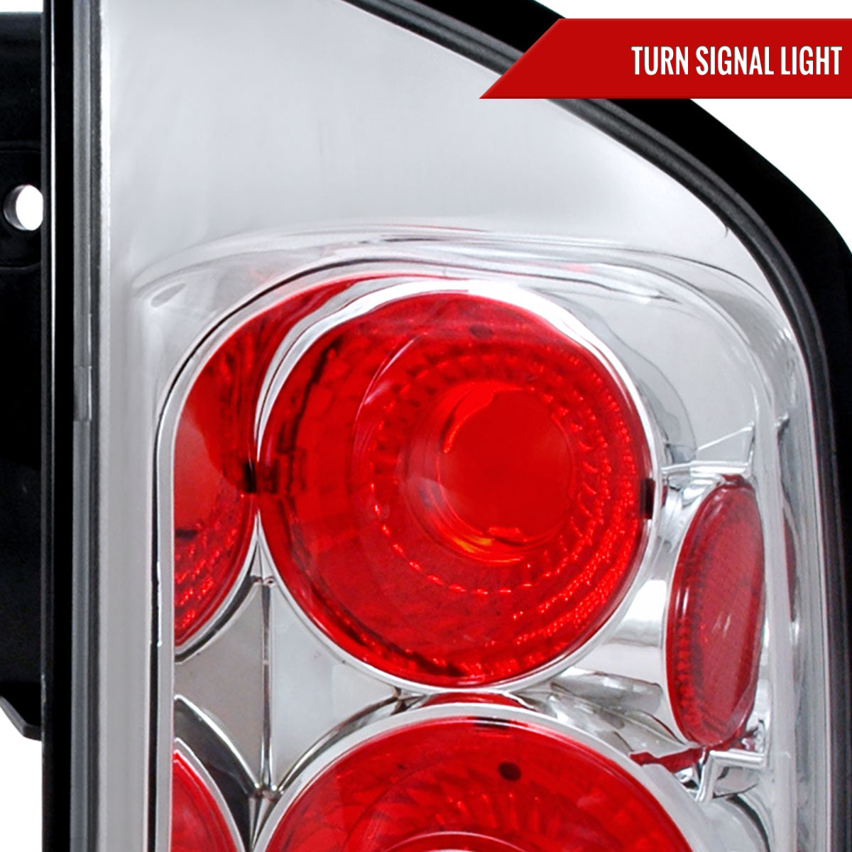 2005-2015 Nissan Armada Tail Lights (Chrome Housing/Clear Lens)