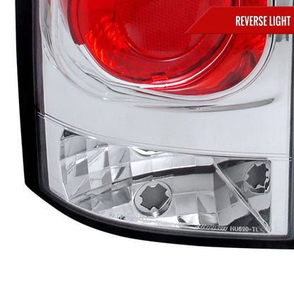 2005-2015 Nissan Armada Tail Lights (Chrome Housing/Clear Lens)