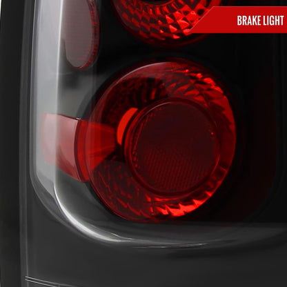 2005-2015 Nissan Armada Tail Lights (Matte Black Housing/Clear Lens)