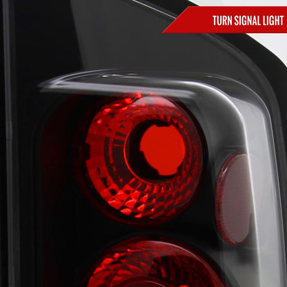 2005-2015 Nissan Armada Tail Lights (Matte Black Housing/Clear Lens)