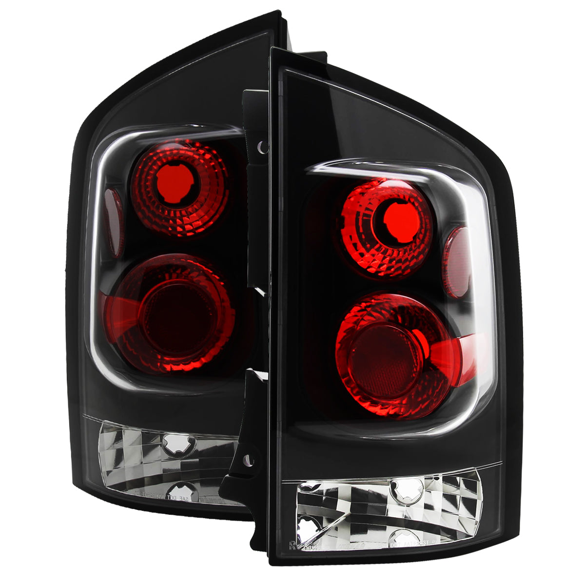 2005-2015 Nissan Armada Tail Lights (Matte Black Housing/Clear Lens)