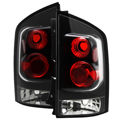 2005-2015 Nissan Armada Tail Lights (Matte Black Housing/Clear Lens)