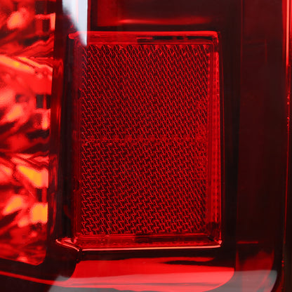 2005-2015 Nissan Armada LED Tail Lights (Chrome Housing/Red Clear Lens)