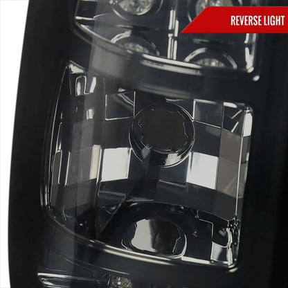 2007-2012 Chevrolet Avalanche LED Tail Lights (Chrome Housing/Smoked Lens)