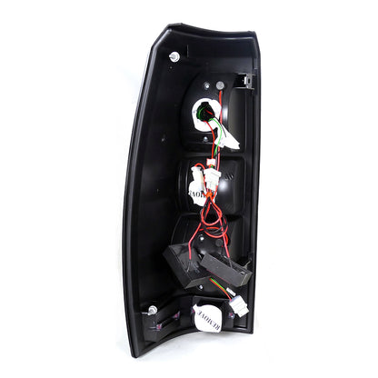 2007-2012 Chevrolet Avalanche LED Tail Lights (Chrome Housing/Red Lens)