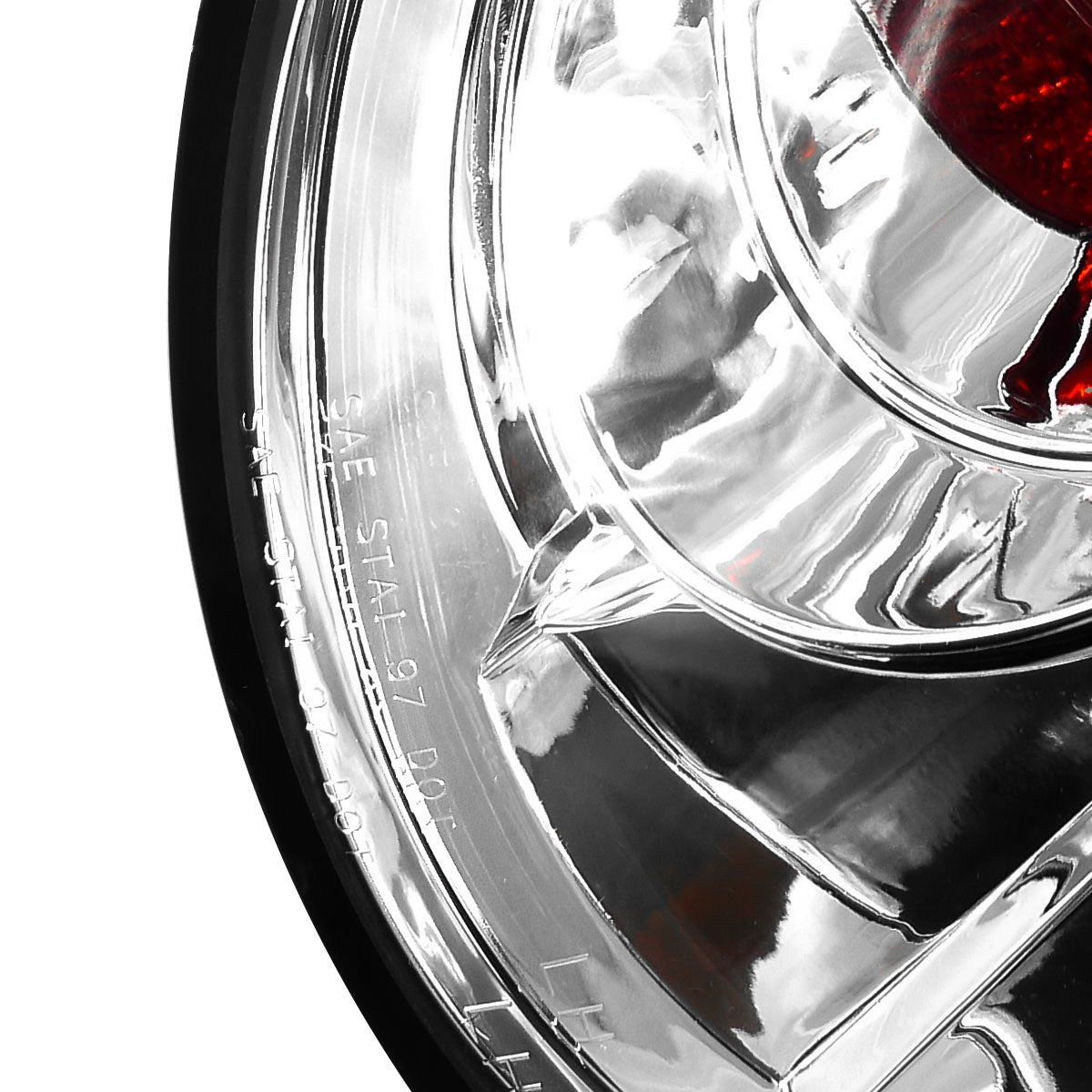 1998-2005 Volkswagen Beetle Tail Lights (Chrome Housing/Clear Lens)