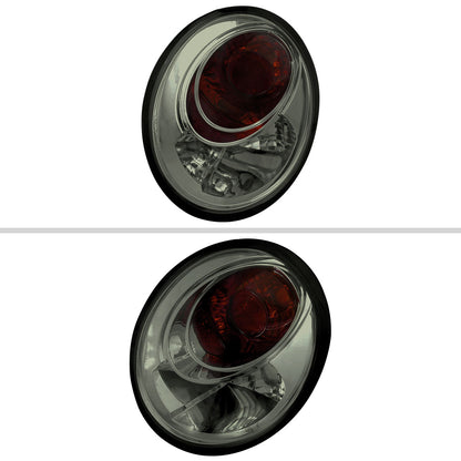 1998-2005 Volkswagen Beetle Tail Lights (Chrome Housing/Smoked Lens)