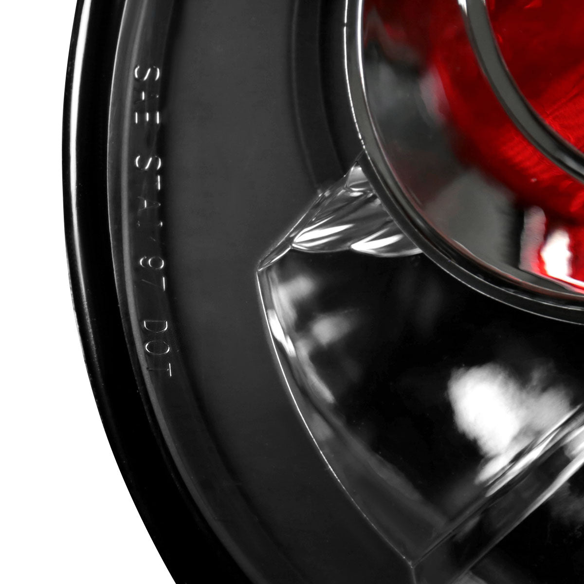 1998-2005 Volkswagen Beetle Tail Lights (Matte Black Housing/Clear Lens)