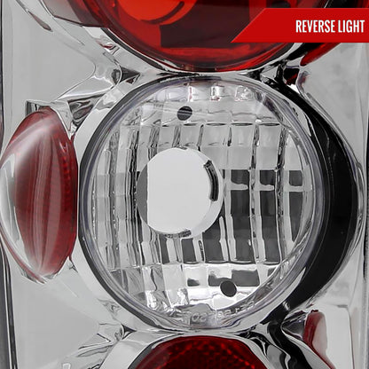 1995-2004 Chevrolet Blazer/S10 GMC Jimmy/Envoy Oldmosbile Bravada Tail Lights (Chrome Housing/Clear Lens)
