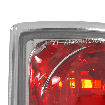 1995-2004 Chevrolet Blazer/S10 GMC Jimmy/Envoy Oldmosbile Bravada Tail Lights (Chrome Housing/Clear Lens)