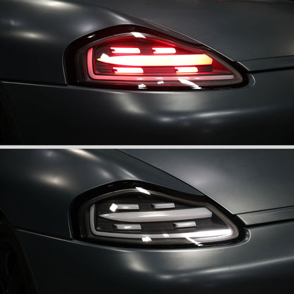 1997-2004 Porsche Boxster 986 LED Sequential Tail Lights (Matte Black Housing/Clear Lens)