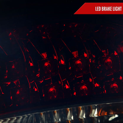 1998-2005 Mercedes Benz W163 M Class LED Tail Lights (Chrome Housing/Red Smoked Lens)