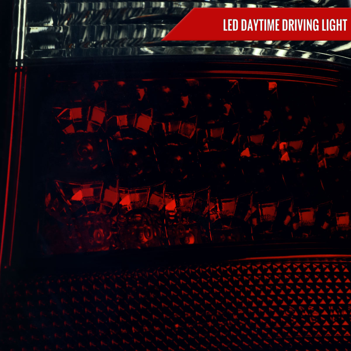 1998-2005 Mercedes Benz W163 M Class LED Tail Lights (Chrome Housing/Red Smoked Lens)