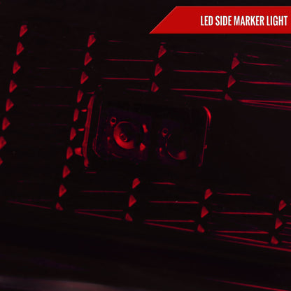 1998-2005 Mercedes Benz W163 M Class LED Tail Lights (Chrome Housing/Red Smoked Lens)