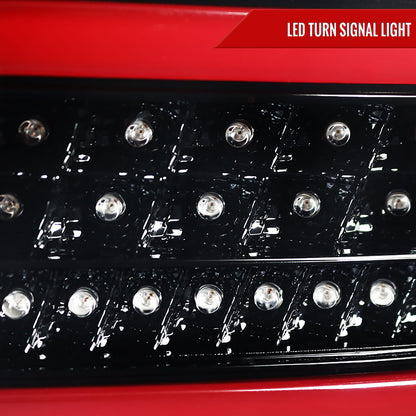 2006-2011 Mercedes Benz W164 ML Class LED Tail Lights (Jet Black Housing/Clear Lens)