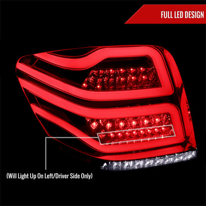2006-2011 Mercedes Benz W164 ML Class LED Tail Lights (Chrome Housing/Smoked Lens)