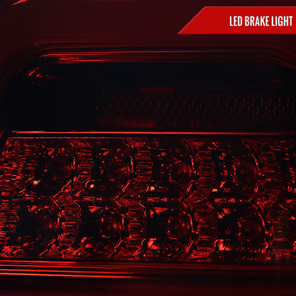 2006-2011 Mercedes Benz W164 ML Class LED Tail Lights (Chrome Housing/Red Smoked Lens)