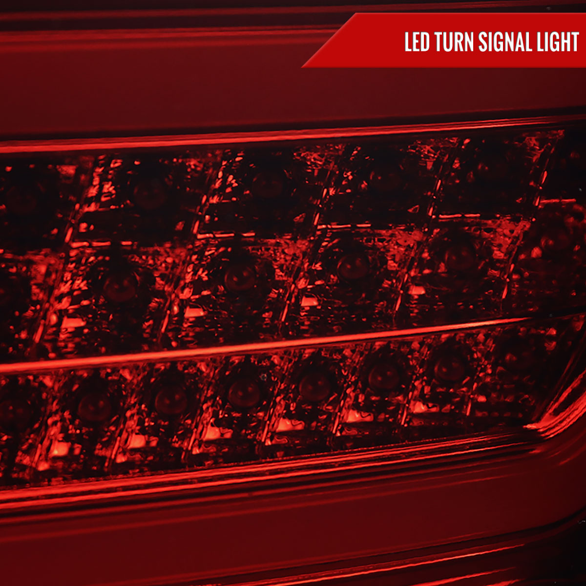 2006-2011 Mercedes Benz W164 ML Class LED Tail Lights (Chrome Housing/Red Smoked Lens)