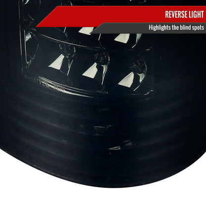 1988-2000 Chevrolet C/K C10/Silverado/Tahoe/Suburban GMC Sierra/Jimmy/Yukon APC LED Tail Lights (Chrome Housing/Smoked Lens)