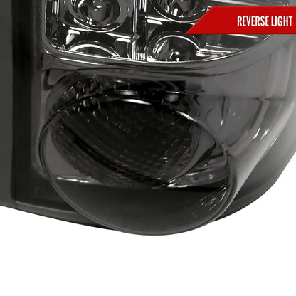 1988-2000 Chevrolet C/K C10/Silverado/Tahoe/Suburban GMC Sierra/Jimmy/Yukon LED Tail Lights (Chrome Housing/Smoked Lens)
