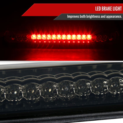 1994-2000 Chevrolet GMC C/K 1500/2500/3500 LED 3rd Brake Tail Light (Chrome Housing/Smoked Lens)