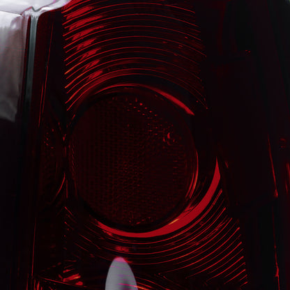 1988-2000 Chevrolet C/K C10/Silverado/Tahoe/Suburban GMC Sierra/Jimmy/Yukon APC LED Tail Lights (Chrome Housing/Red Smoked Lens)