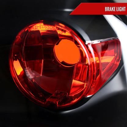 2007-2012 Dodge Caliber Tail Lights (Matte Black Housing/Clear Lens)