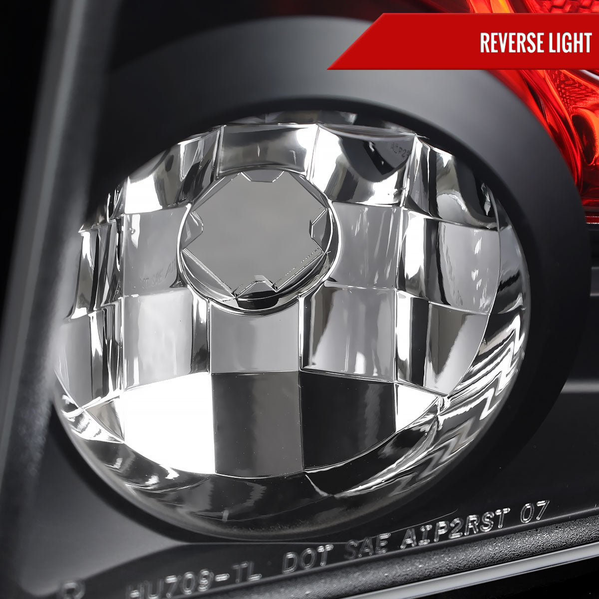 2007-2012 Dodge Caliber Tail Lights (Matte Black Housing/Clear Lens)