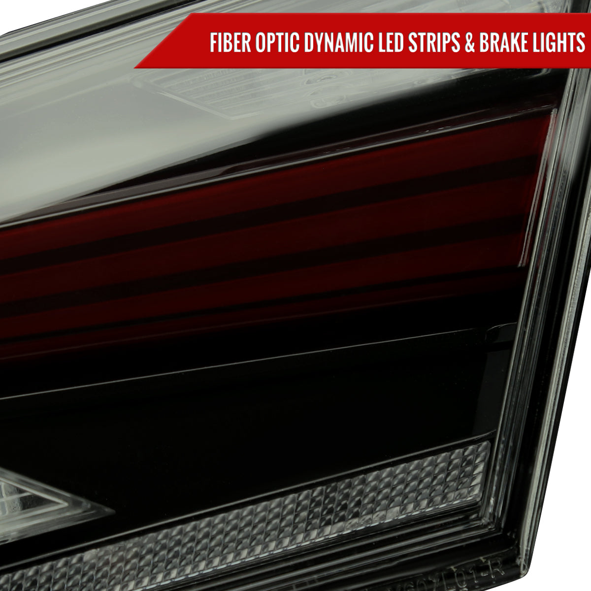 2018-2022 Toyota Camry LED Tail Lights w/ Sequential Signal Lamps (Glossy Black Housing/Smoked Lens)