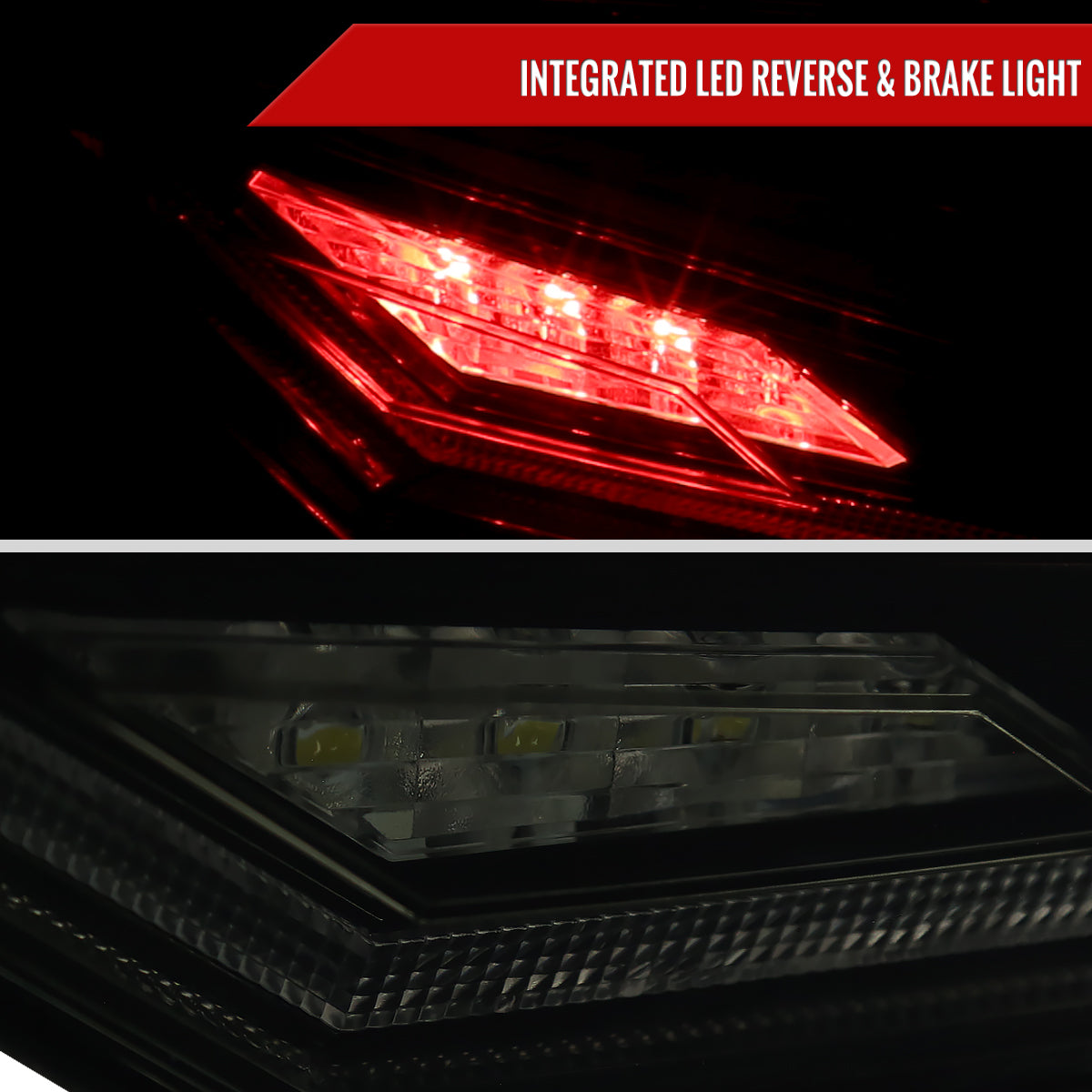 2018-2022 Toyota Camry LED Tail Lights w/ Sequential Signal Lamps (Glossy Black Housing/Smoked Lens)