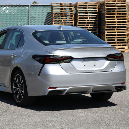 2018-2022 Toyota Camry LED Tail Lights w/ Sequential Signal Lamps (Glossy Black Housing/Smoked Lens)