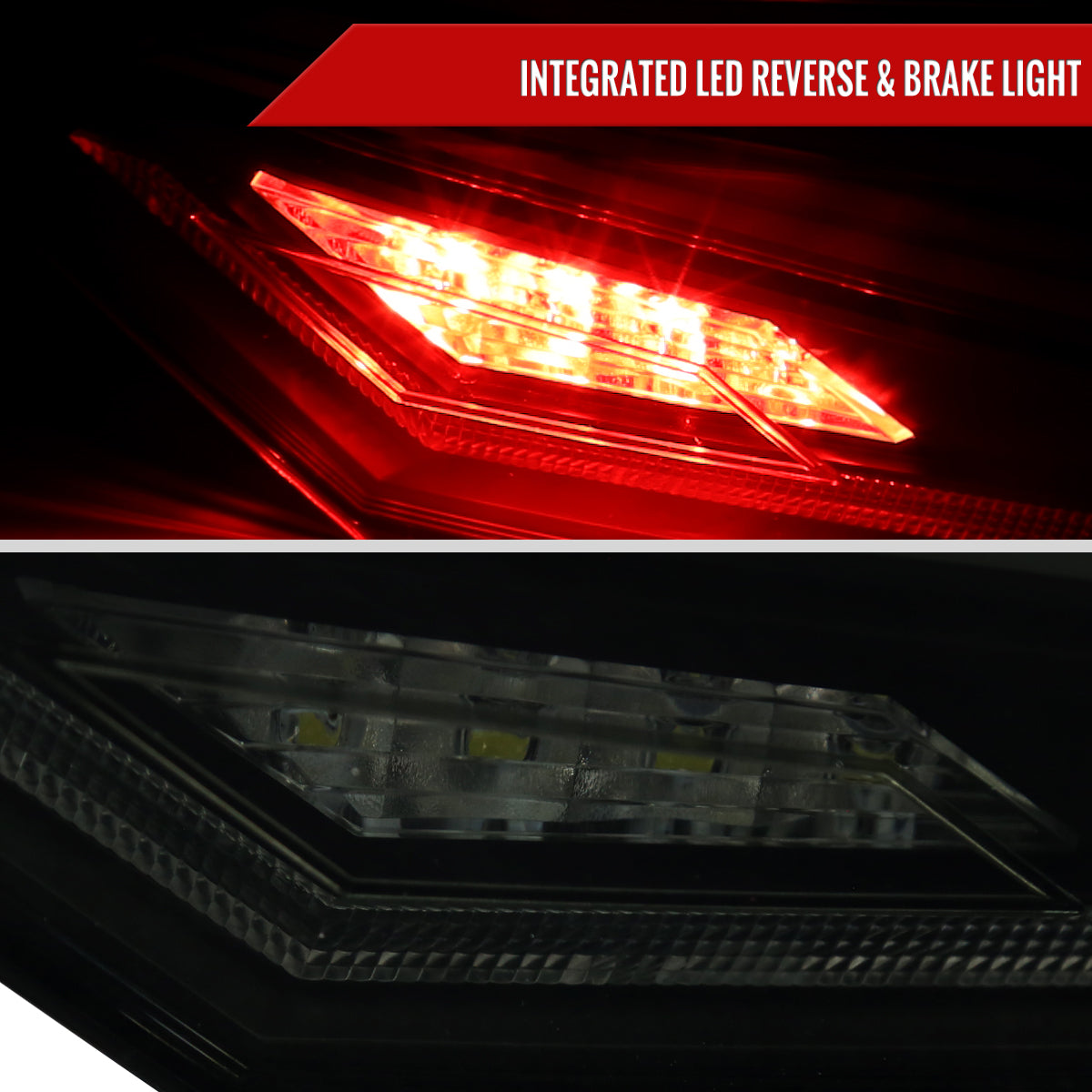 2018-2022 Toyota Camry LED Tail Lights w/ Sequential Signal Lamps (Matte Black Housing/Smoked Lens)