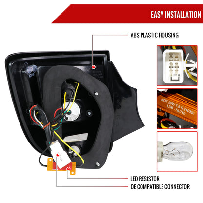 2000-2005 Toyota Celica LED Tail Lights (Chrome Housing/Smoked Lens)