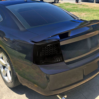 2005-2010 Dodge Charger LED Tail Lights (Glossy Black Housing/Smoked Lens)