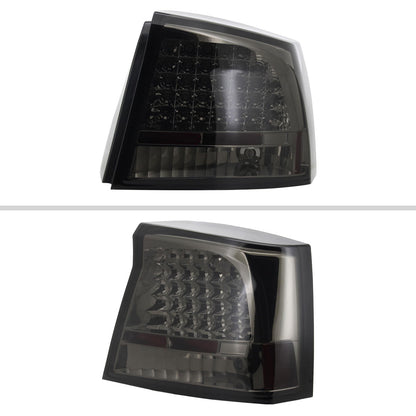 2005-2010 Dodge Charger LED Tail Lights (Chrome Housing/Smoked Lens)