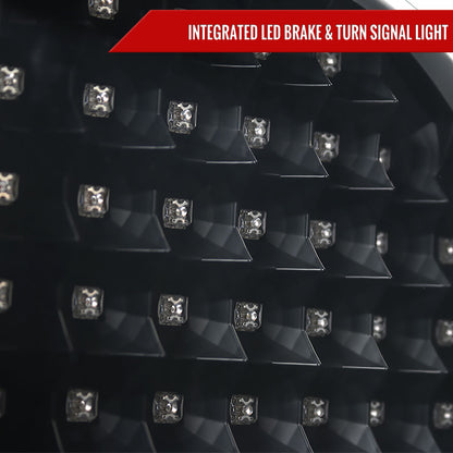 2005-2010 Dodge Charger LED Tail Lights (Matte Black Housing/Clear Lens)