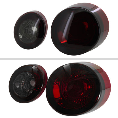 2005-2010 Chevrolet Cobalt Coupe Tail Lights & Trunk Reverse Lights (Chrome Housing/Red Smoked Lens)
