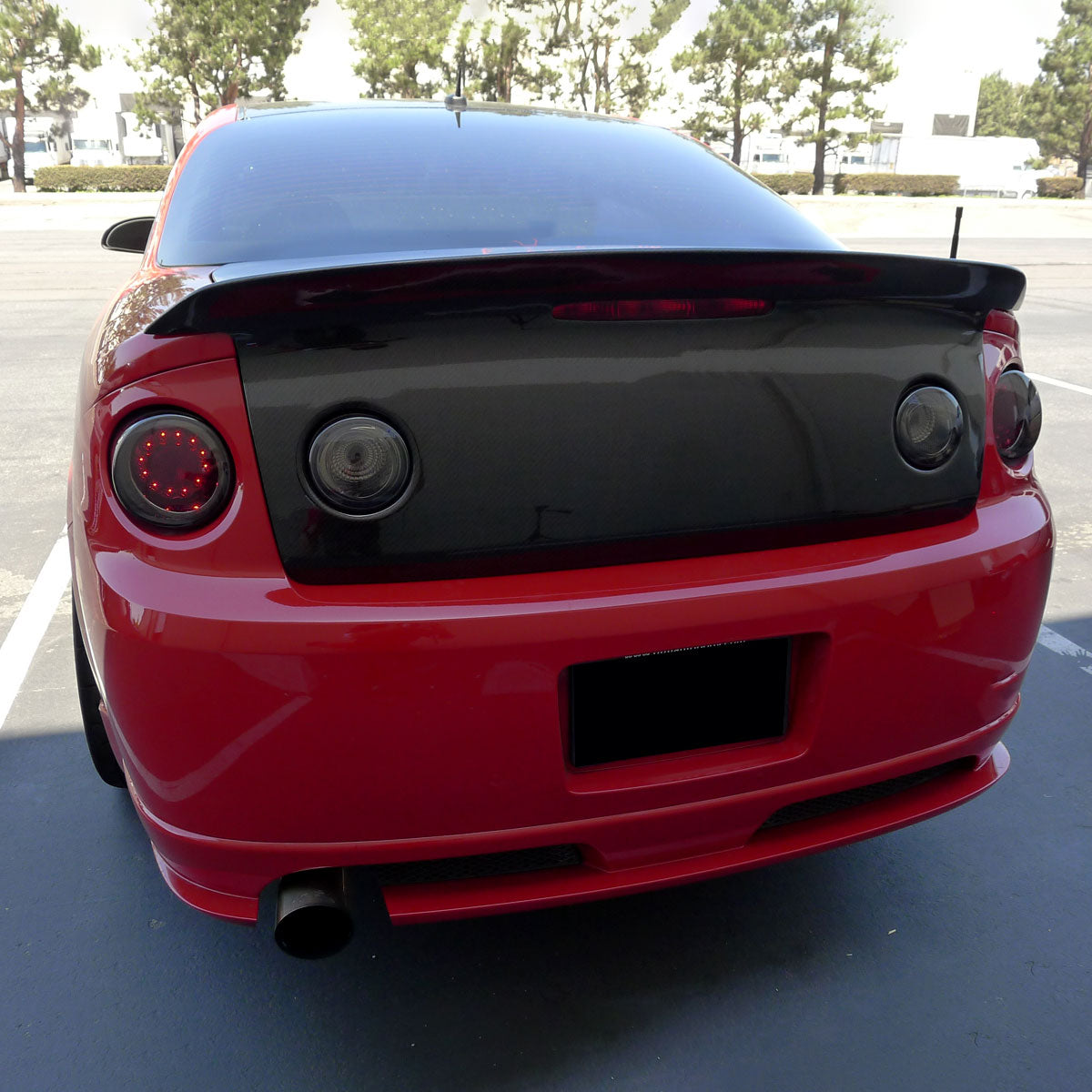 2005-2010 Chevrolet Cobalt Coupe LED Tail Lights & Trunk Reverse Lights (Chrome Housing/Red Smoked Lens)