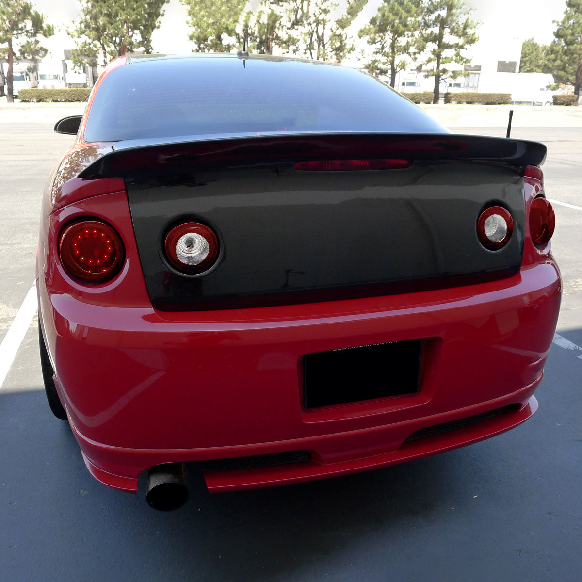 2005-2010 Chevrolet Cobalt Coupe LED Tail Lights & Trunk Reverse Lights (Chrome Housing/Red Lens)