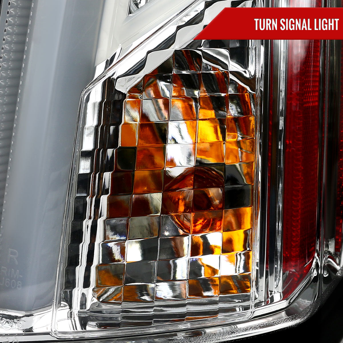 2003-2007 Cadillac CTS LED Tail Lights (Chrome Housing/Clear Lens)